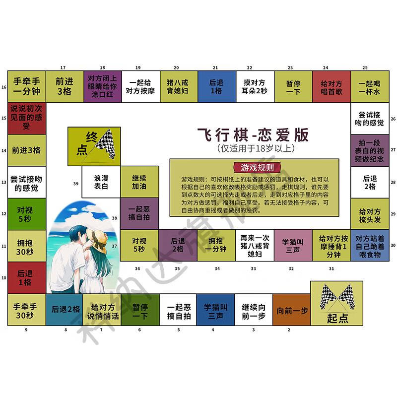 writeas情侣飞行棋图片