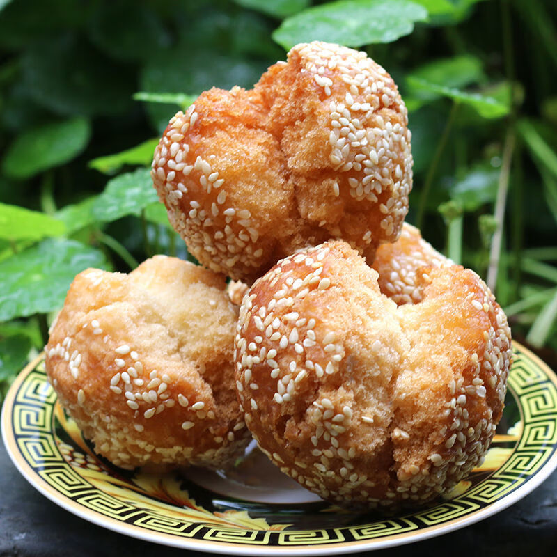 广西特产传统糕点开口笑零食开口枣芝麻球油炸零食小时怀旧小卖部 大