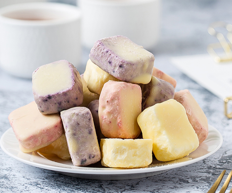 藤野一村酸奶果粒冻干酸奶块儿童干吃奶酪水果草莓蓝莓黄桃榴莲酸奶果