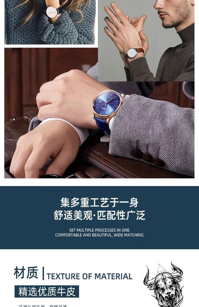 适用于armani/阿玛尼真皮原装手表皮带 ar1981/ar60007针扣20mm男女