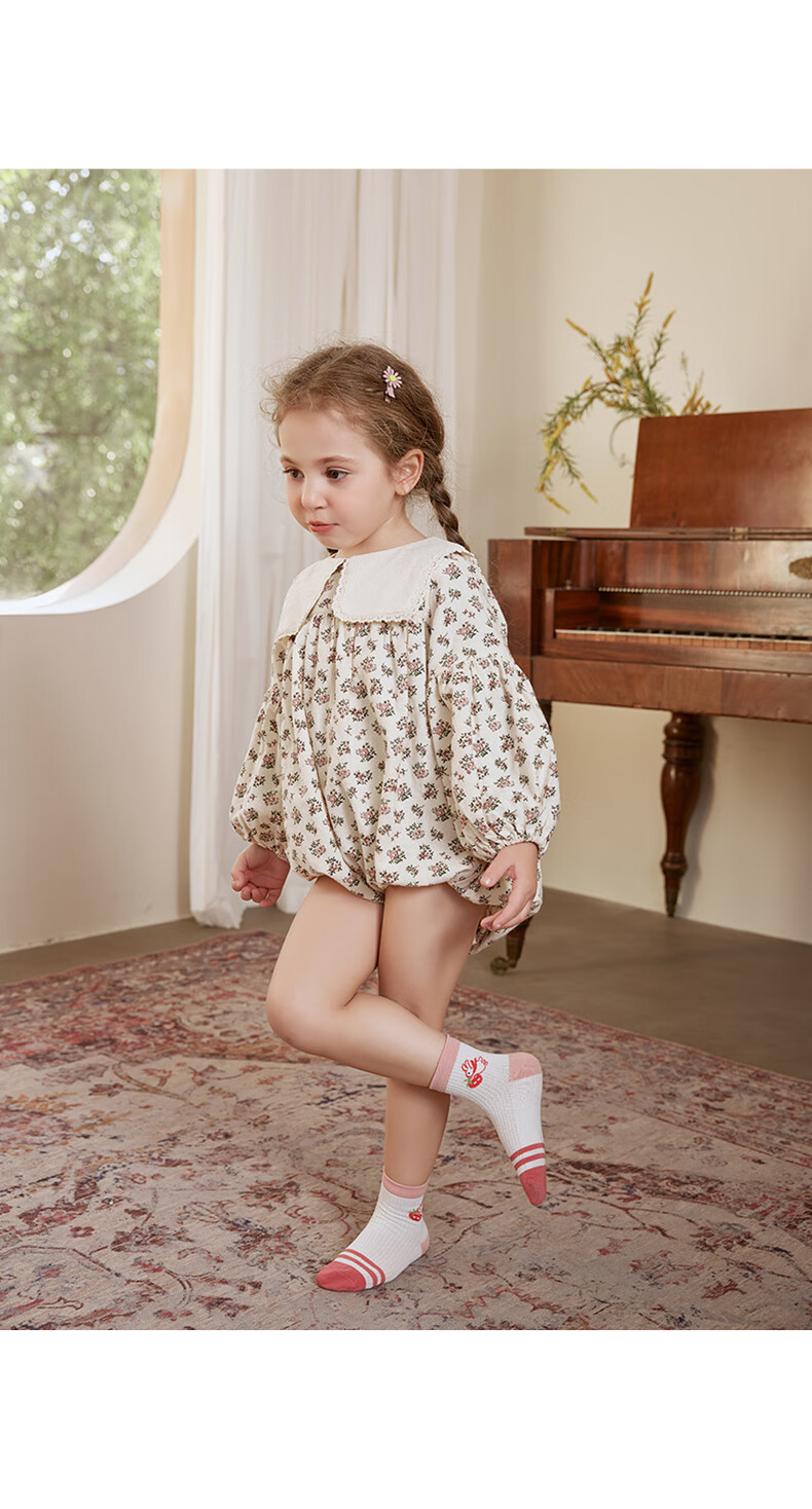 贝比2022婴儿袜子夏季薄款纯棉儿童袜子春夏女童可爱宝宝童袜棉袜