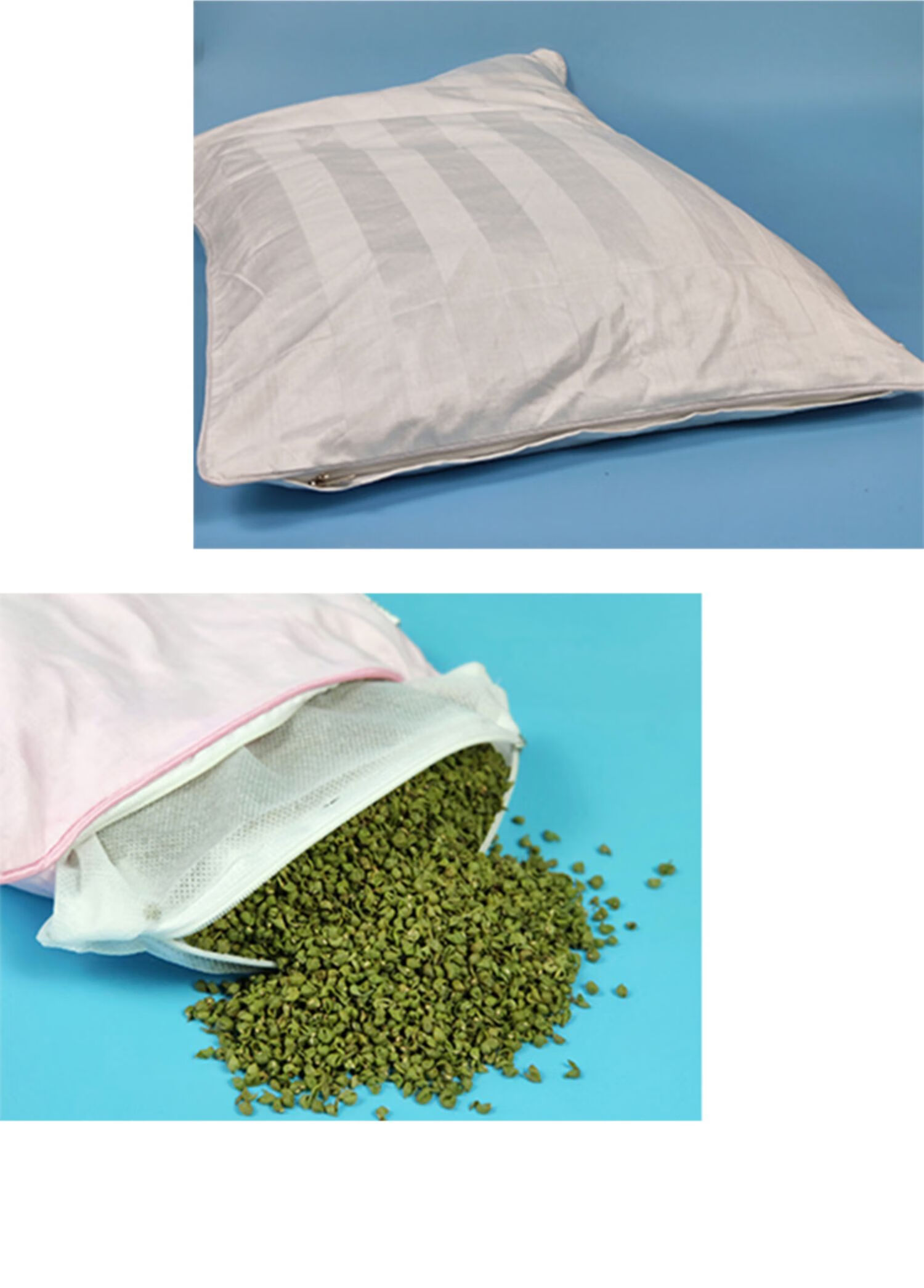 睿爸绿豆壳枕头绿豆皮儿童婴儿老人单人保健绿豆衣枕头枕芯绿豆壳枕头