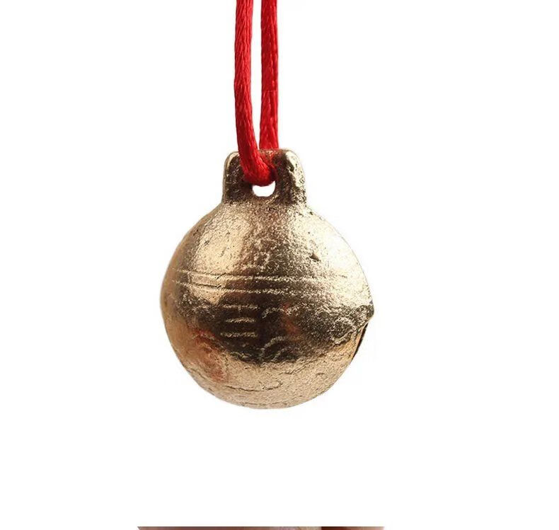 复古铜铃铛 黄铜地球圆铃铛超响 大狗铃铛宠物猎犬狗狗铃铛 中大型犬