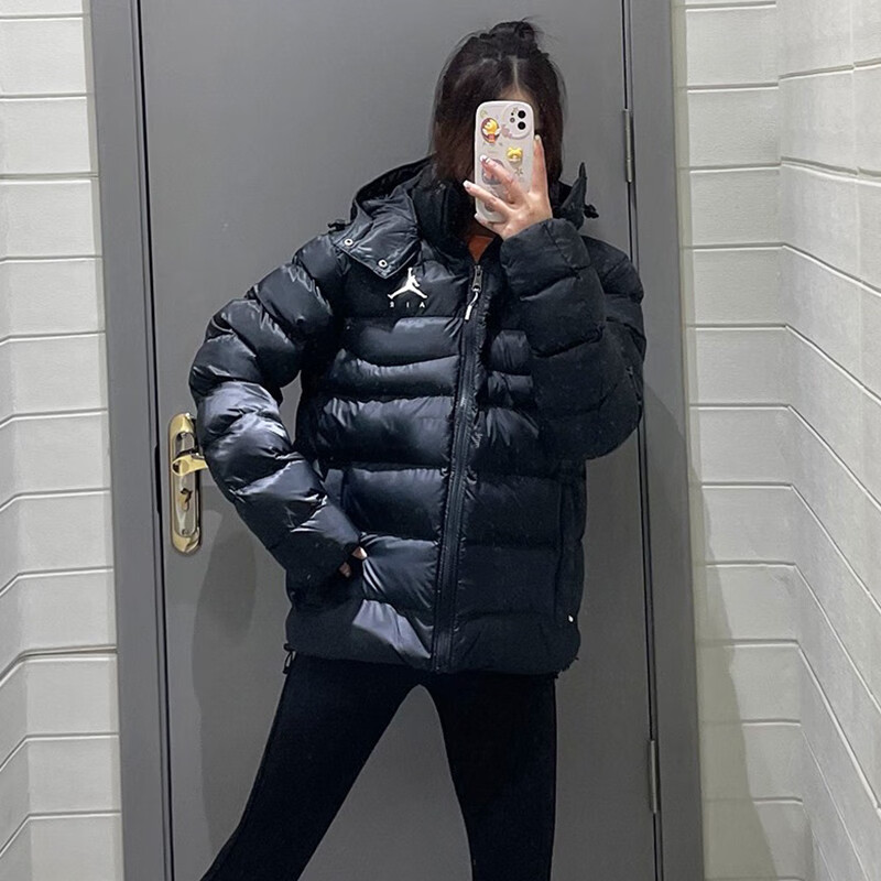 耐克(nike) 男子jordan aj飞人棉衣宽松保暖防风休闲连帽夹克棉服外套