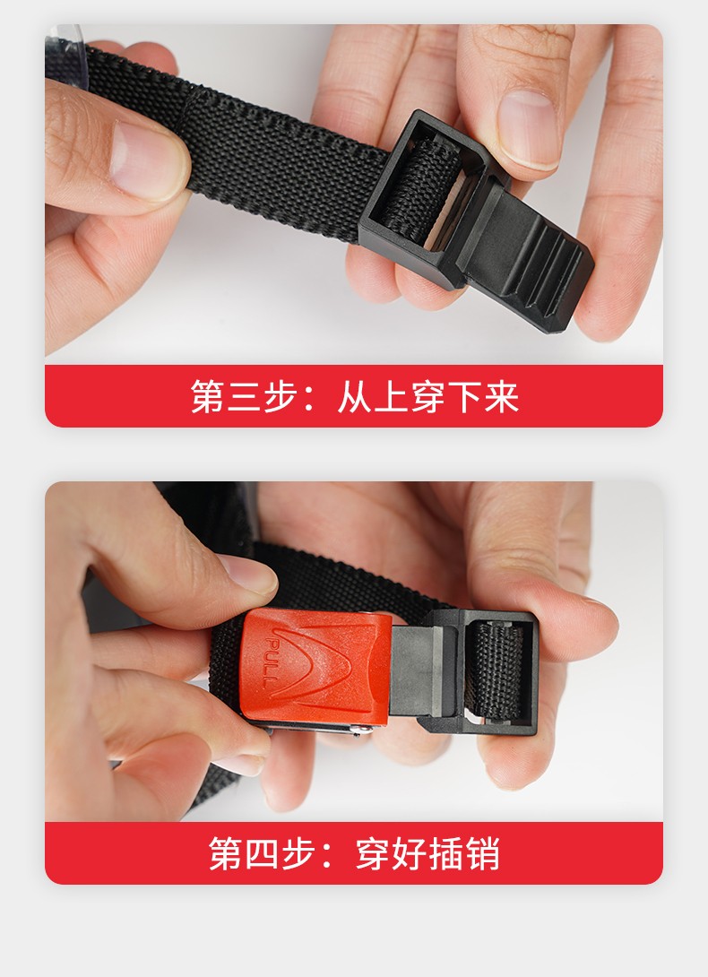 仓梵电动车头盔扣插扣锁安全帽卡扣插销下巴拖电瓶车头盔扣子通用配件