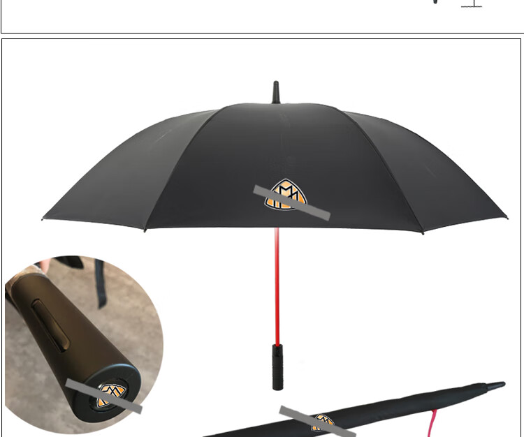 适用于迈巴赫maybach三折叠自动伞汽车4s随车礼品长柄抗风防晒直柄