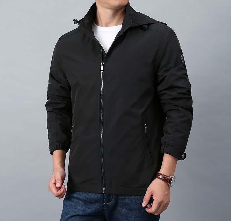 抖音同款jpdun男装阿汤哥商贸夹克8001bx男士休闲脱帽保暖长袖hb8001