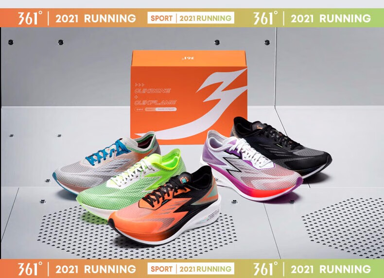 飞燃361度pb跑鞋男鞋2022年春夏季q燃科技碳板竞速跑鞋马拉松跑步鞋