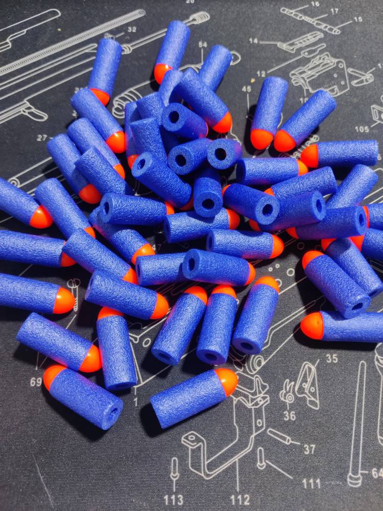软弹通用热火精英软弹枪软弹儿童玩具枪海绵吸盘红狙子弹空心软头精英