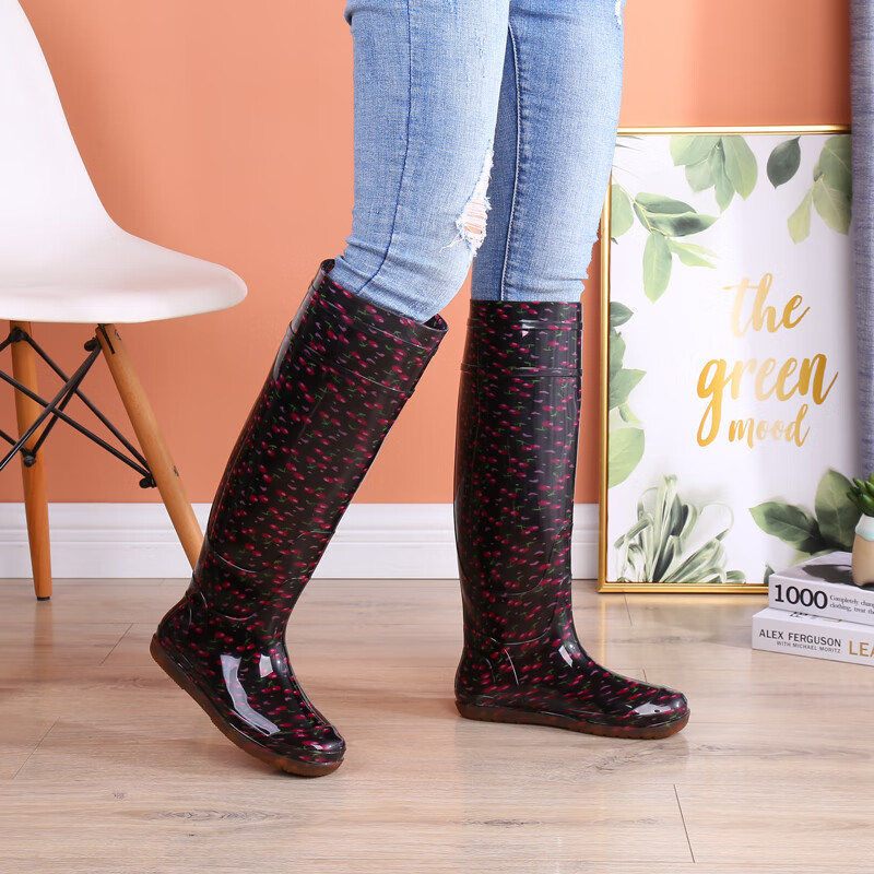 插秧靴插田水鞋松雨鞋女男田园水鞋钓鱼劳保鞋插秧种地防水稻工作胶鞋