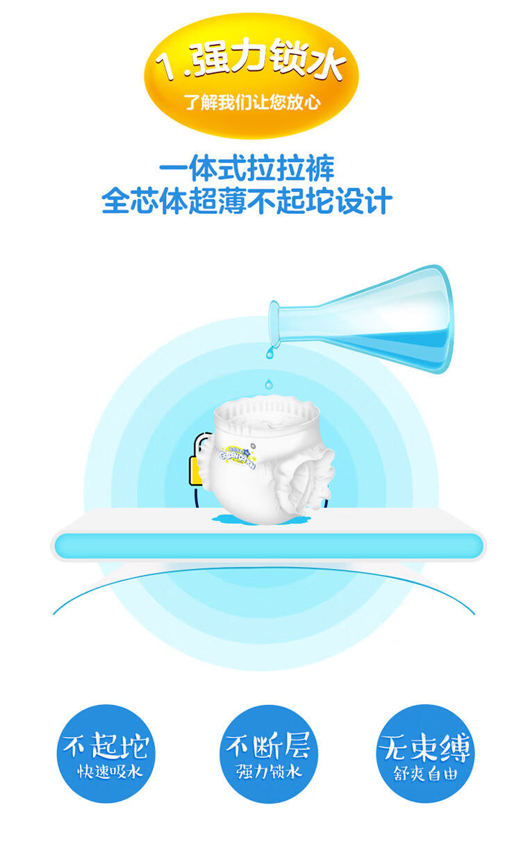 胖宝宝超大码2070斤拉拉裤大童码尿不湿夜用加大一体裤助乐宝一体裤