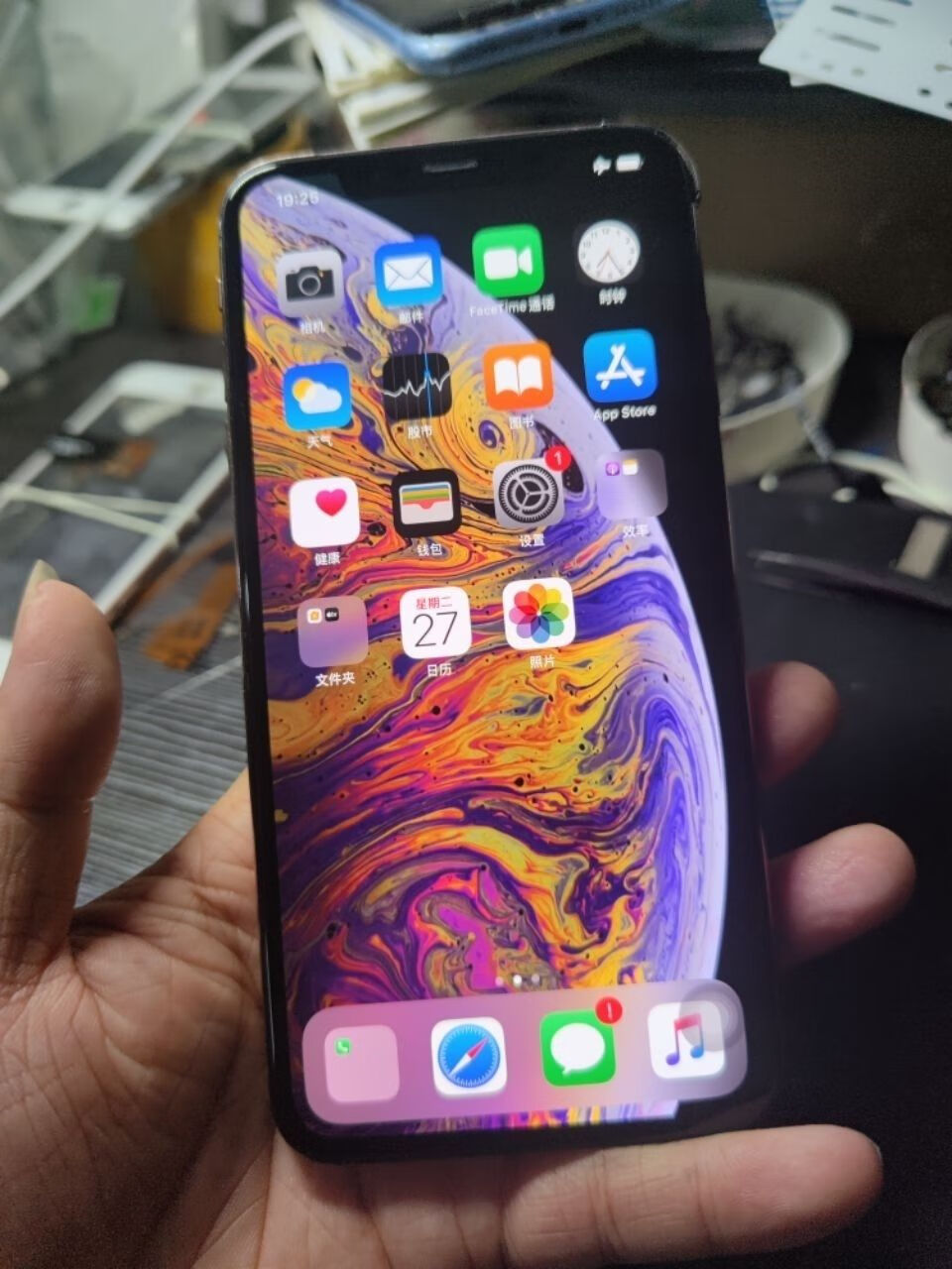 荧阙适用原装厂苹果x屏幕总成iphonex全新手机屏内外屏幕维修k2gx柔性