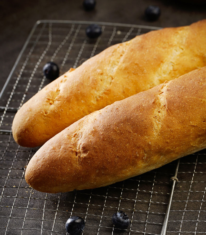 康泉全麦法棍面包短棍营养早餐整箱咸味法式面包健身饱腹代餐法棒 1根