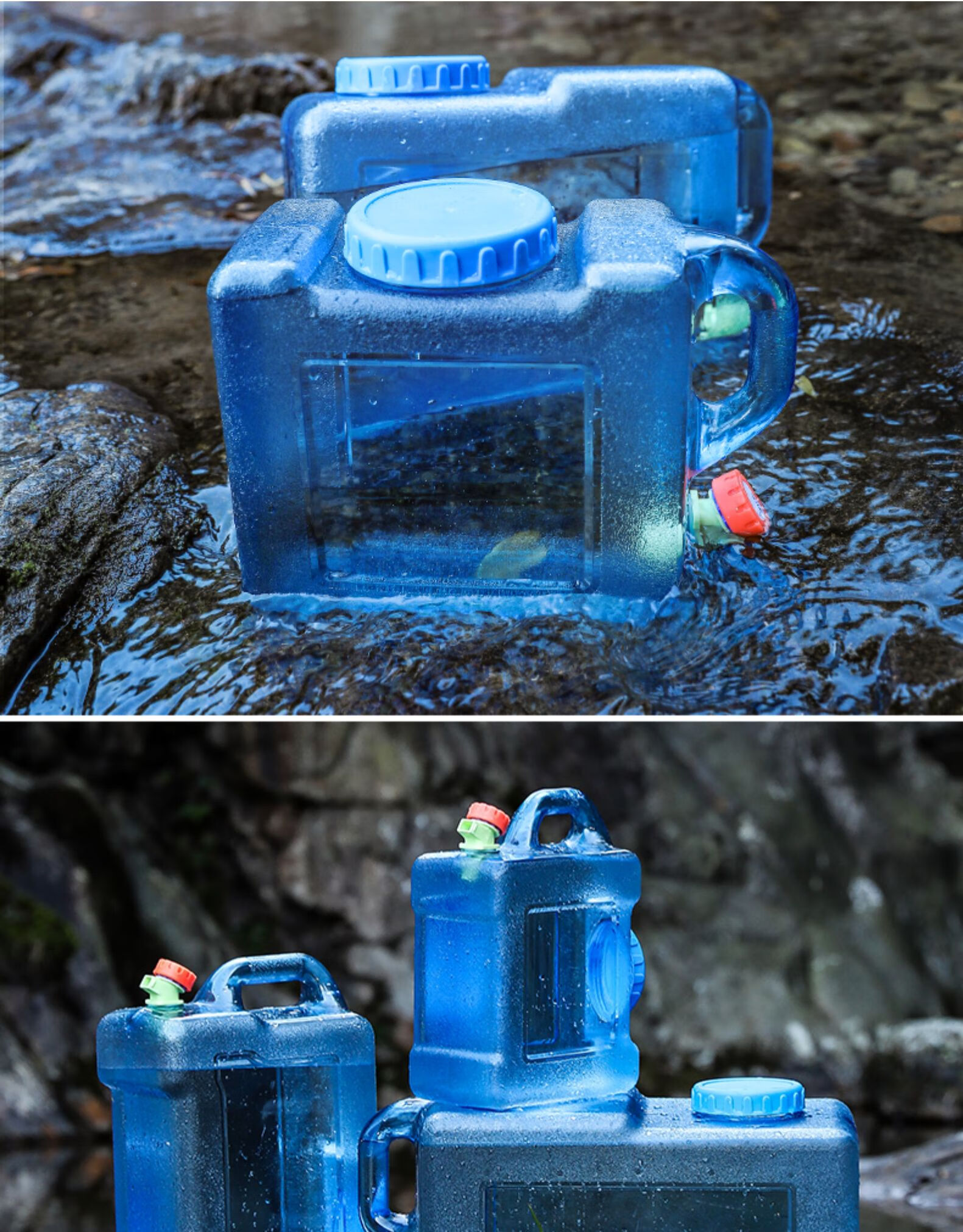 便携车载饮用水 食品级塑料pc茶台泡茶水桶 18l水桶【图片 价格 品牌