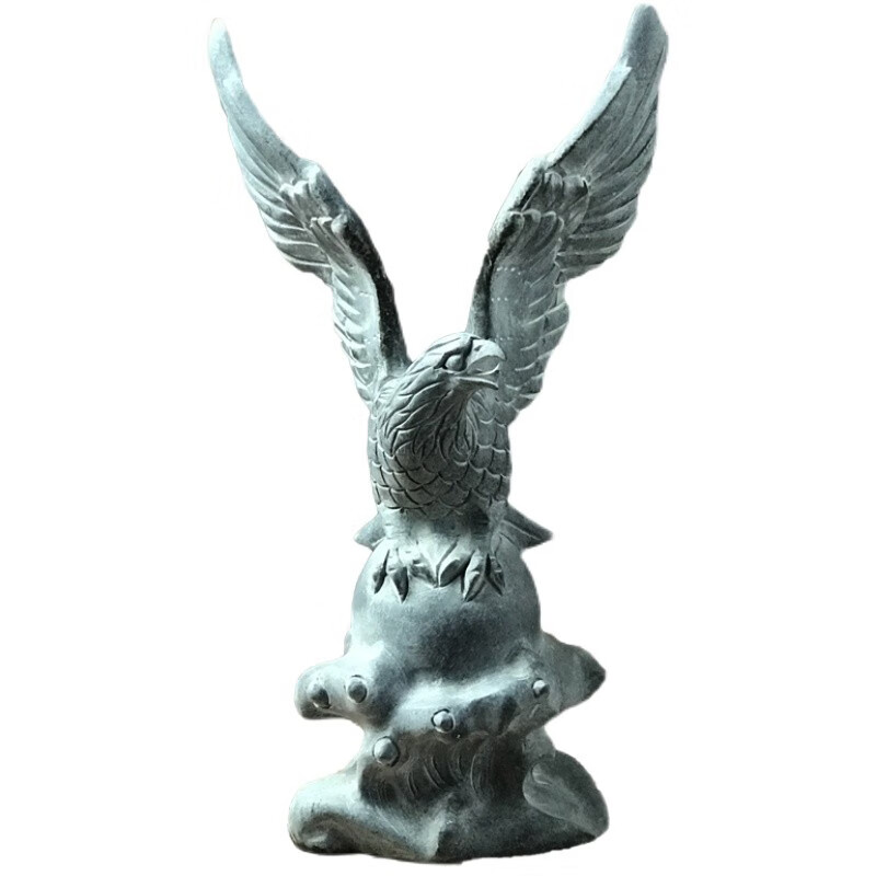 石雕石头鹰摆件青石老鹰摆件招财家居办公室风水鹰石头工艺品办公装饰