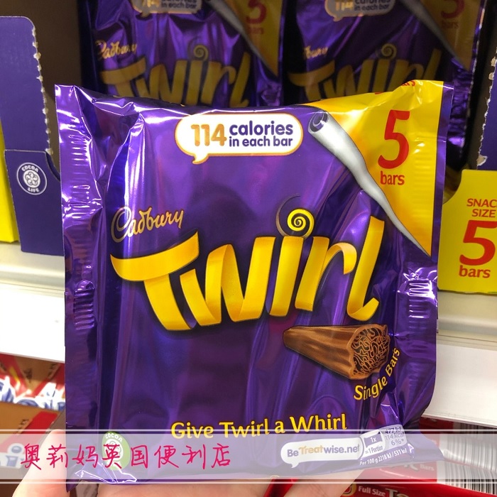 英国cadbury吉百利焦糖双层夹心牛奶巧克力独立包装巧克力棒caramel在