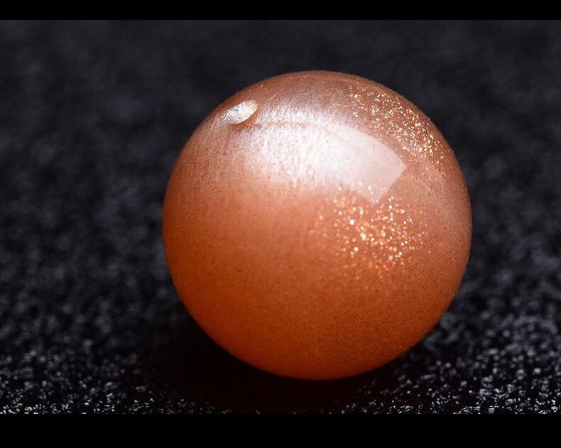 妙聚福天然太阳石散珠圆珠双面猫眼带星光单颗多宝佛珠手串星月菩提