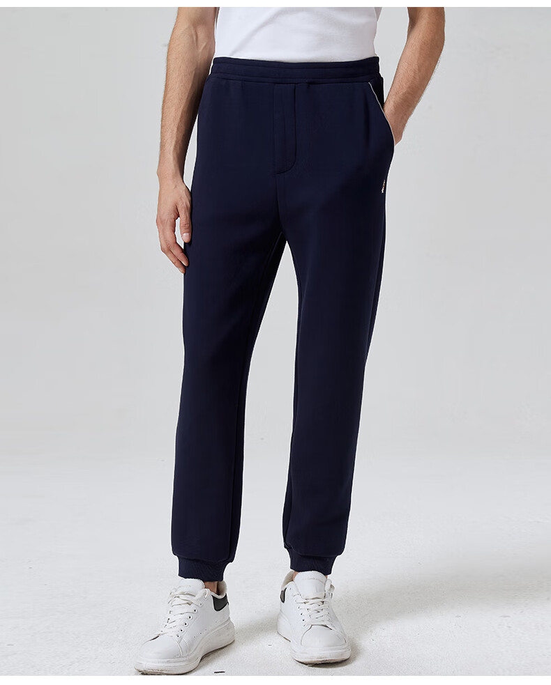 暇步士男装秋季裤子2021新宽松弹力锥形运动束脚休闲裤pz-21501d 085