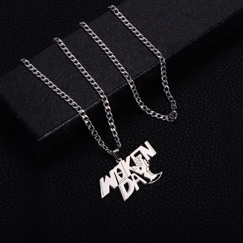 定做活死人法老红花会说唱会馆厂牌定制街舞logo吊坠男女朋克项链梦丝