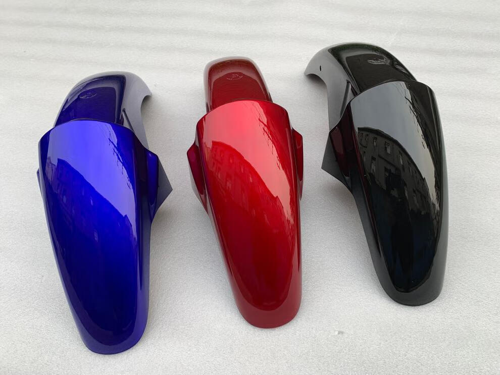 适用于济南铃木gsx125摩托车配件qs1253abe骏威前挡泥板前瓦黑色