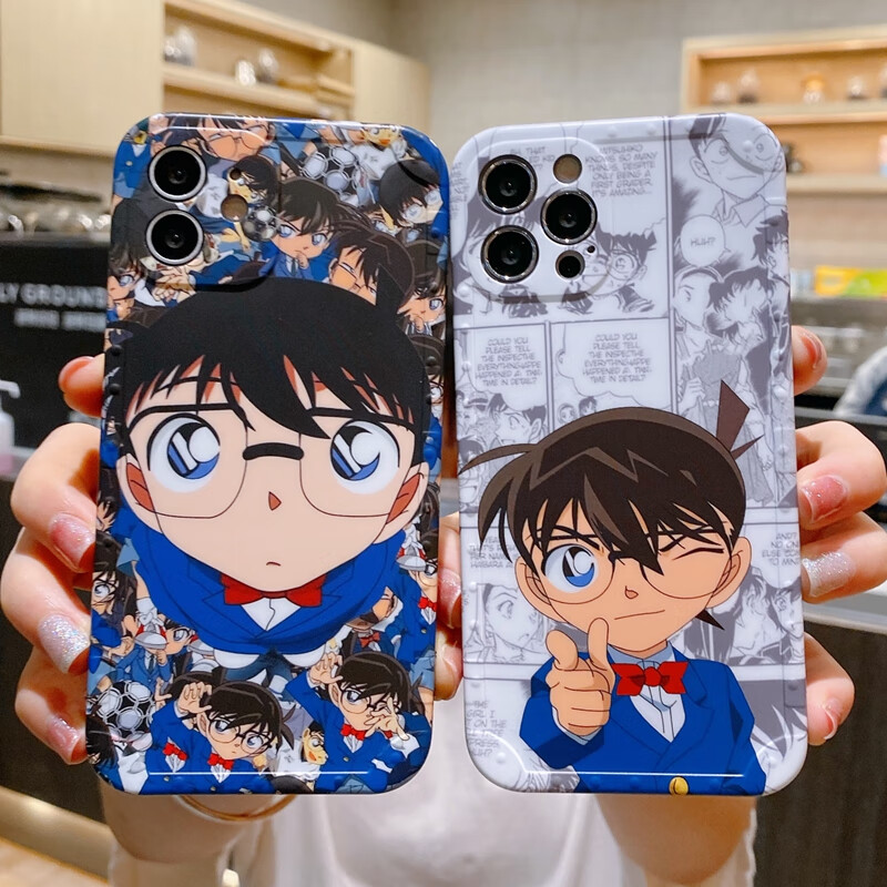 回沃适用iphone11promax动漫名侦探柯南适用苹果12手机壳11全包13pro