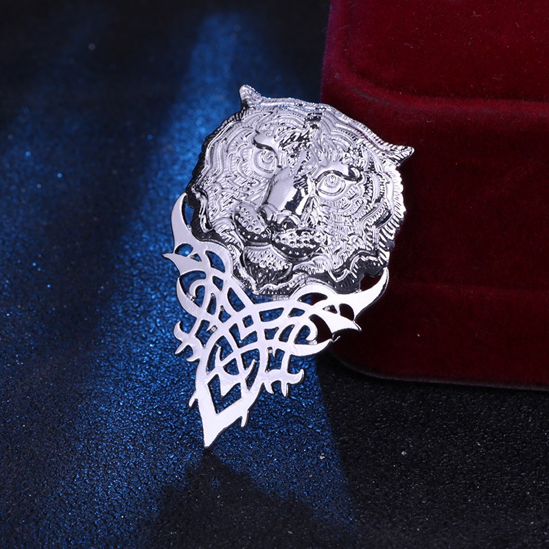 月蝶yuedie复古霸气虎年小老虎胸针男士新款新年礼物生肖虎西装配饰