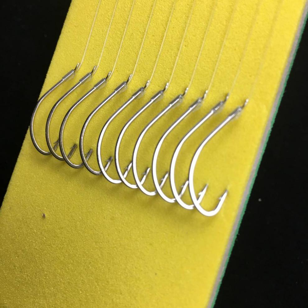 京选新品秋田狐鱼钩绑好白狐长柄细条黄尾钩野钓昂刺黄颡钩成品子线