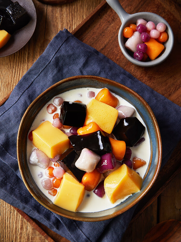 免煮烧仙草粉奶茶店专用黑凉粉芋圆甜品自制烧仙草冻龟苓膏 免煮烧