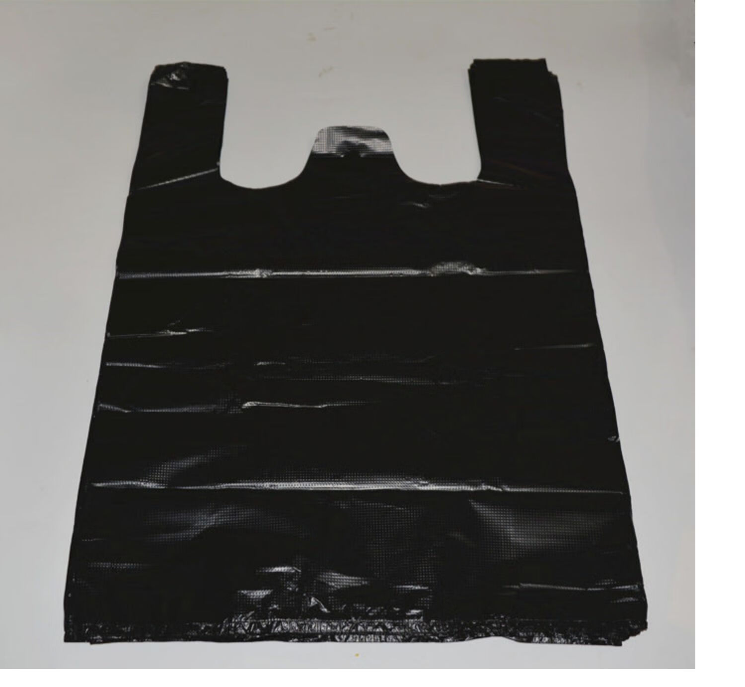 大中黑色塑料袋垃圾袋背心袋家用方便袋购物打包袋手提袋胶袋 40*58亮