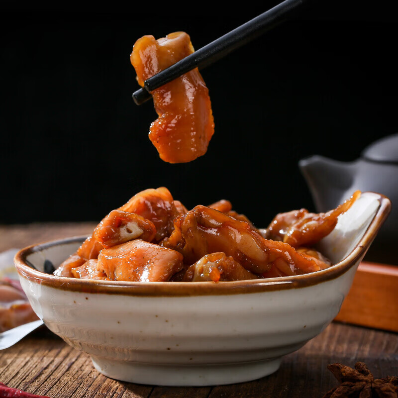 楚味天下鸡脚筋90g袋装山椒柠檬香辣味真空即食鸡脆骨休闲食品 香辣味