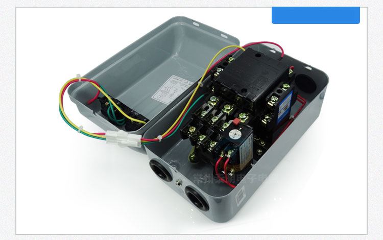 电磁启动器380v三相20a磁力起动器带按钮开关qc36-10ta安10kw【图片