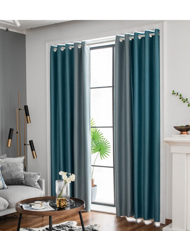 6米窗帘高2米, 双开伸缩杆【图片