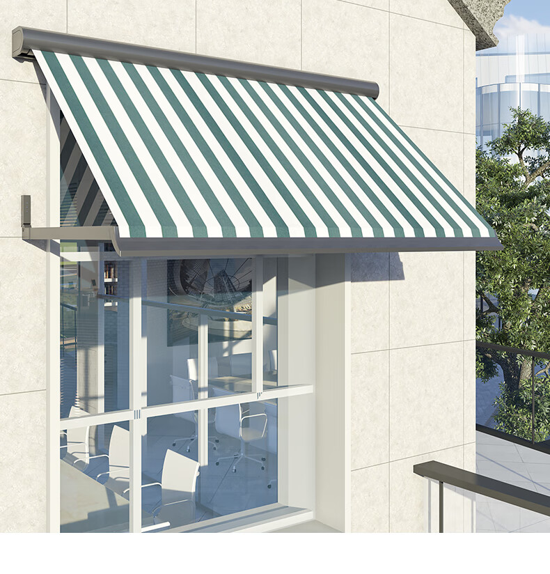 艾美佳airmega电动摆臂蓬伸缩式折叠棚窗户遮雨蓬户外遮阳雨棚阳台篷