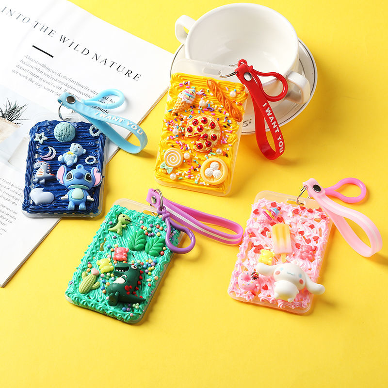 奶油胶diy套装钥匙扣diy材料包奶油胶公交卡套小学生儿童卡创意手工子