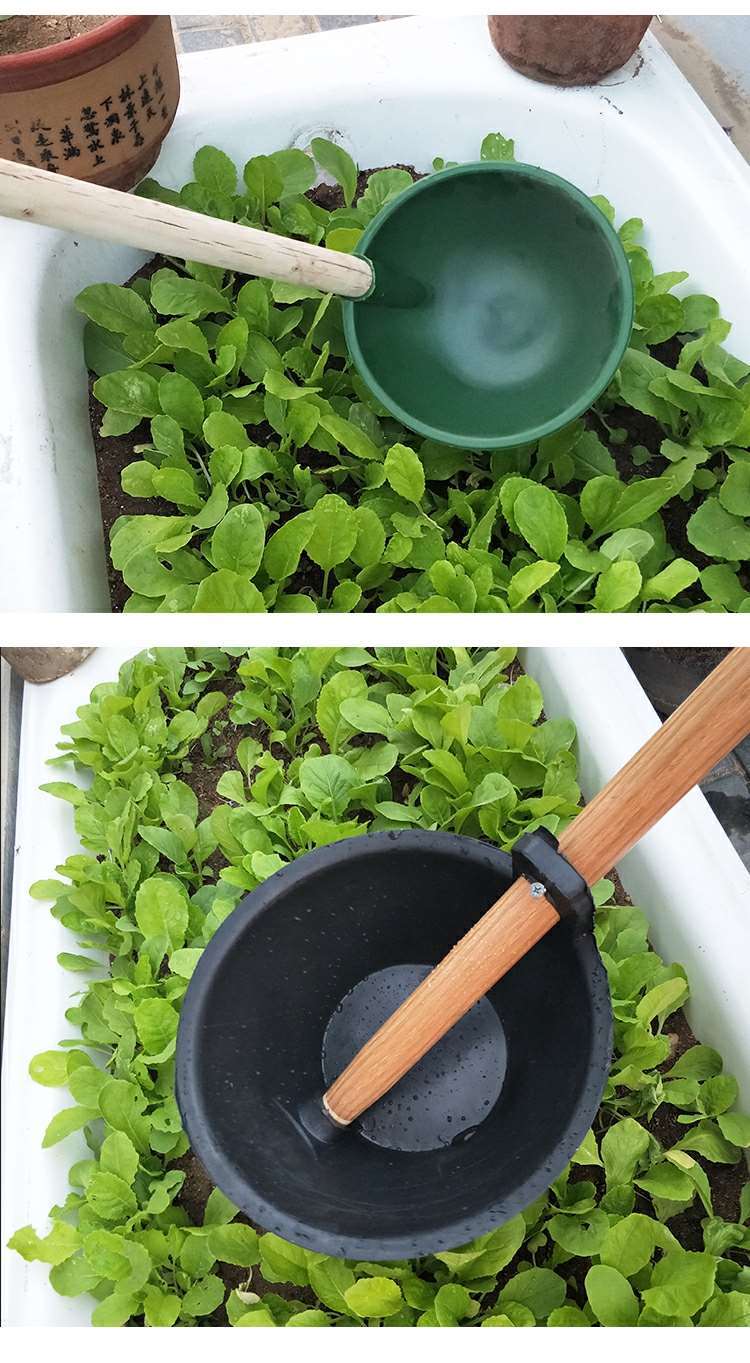 大粪勺长柄长把水勺水瓢浇花浇菜勺子塑料加长粪掏瓢粪瓢加厚老式黑绿