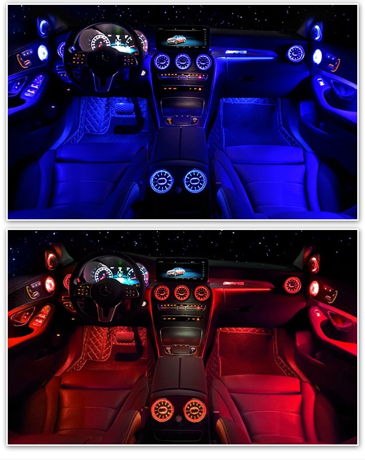 奔驰新c级c200l氛围灯19款c260l气氛灯c180lglc260e级车内原厂款改装