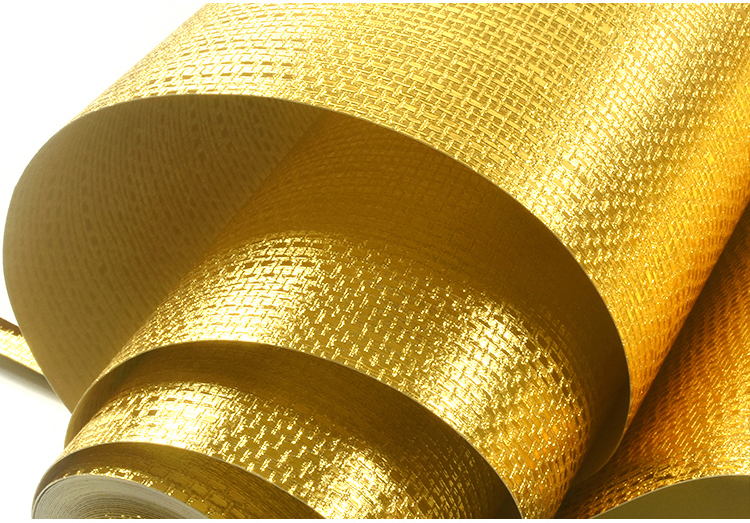 润帆金箔墙纸金泊纸闪光金色金黄色客厅ktv吊顶房顶贴天花板顶纸壁纸