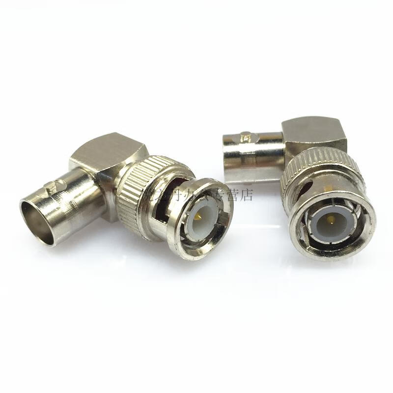 bnc转接头q9免焊接头bnc转换rca拧螺丝监控视频头三通bnc六角f头母头