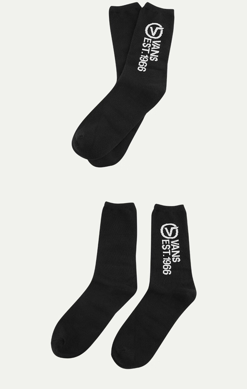 vans范斯袜子官网旗舰女袜秋季新款运动袜户外休闲袜时尚袜舒适透气中