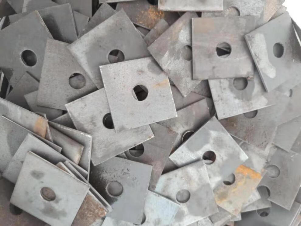 方垫正方形止水螺杆焊片平垫本色垫片四方垫片加大加厚垫圈地脚5050孔