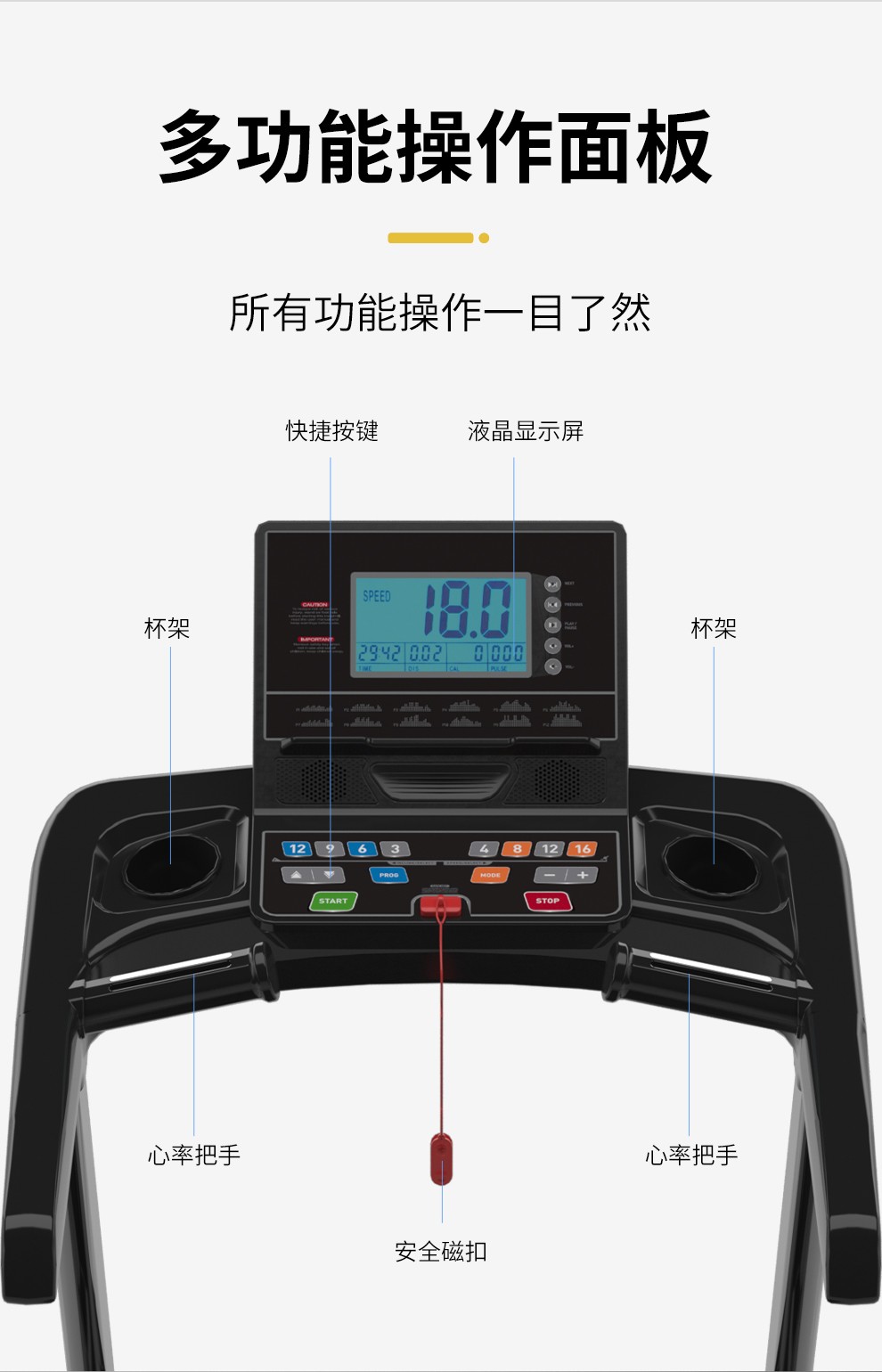 海斯曼跑步机mt60家用跑步机折叠静音走步机健身房健身器材旗舰版