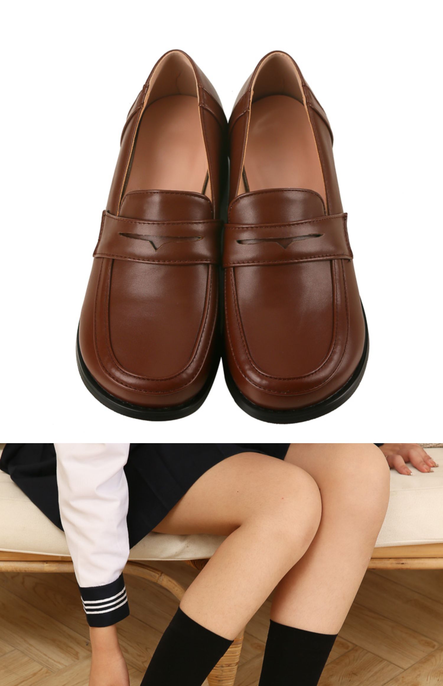 sk8无限滑板cos知念实也miya校服cosplay动漫服装制服鞋棕色男女 c款