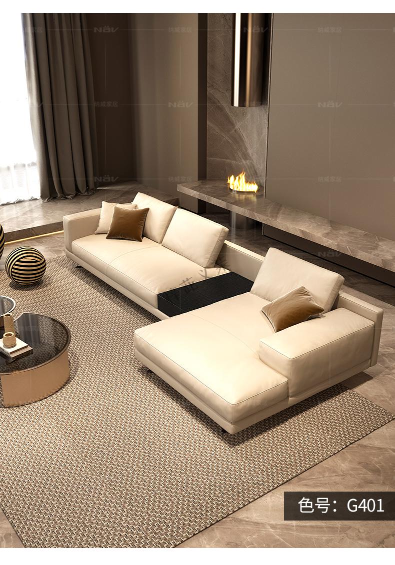 品质好物poliform意式极简真皮沙发客厅2022年新款创意设计师轻奢大平