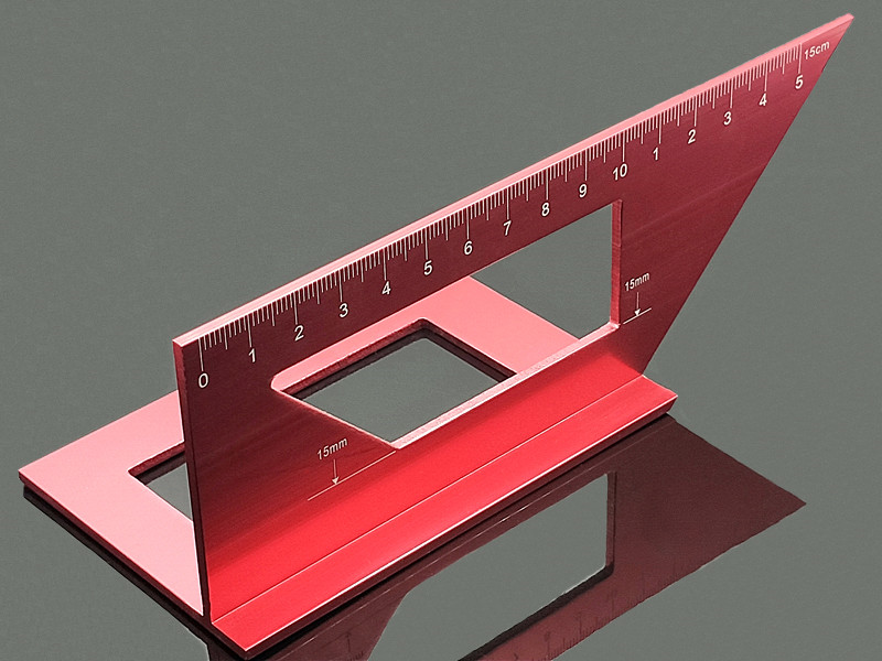 木工三角尺45度斜角90度直角劃線尺加厚鋁合金木工角尺直尺多功能角度