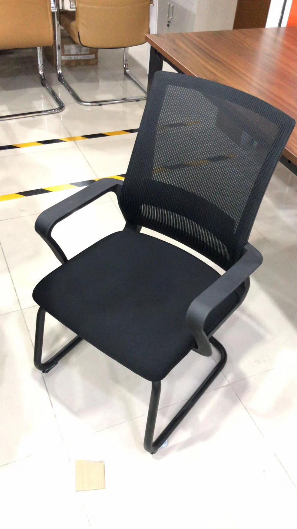 铜牛椅子 格诺瓦电脑椅网布办公椅弓形职员椅员工座椅家用可升降靠背