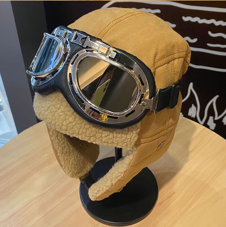 霄杰新品雷锋帽儿童大童飞行员雷锋帽子男女童冬季加厚保暖骑车护耳