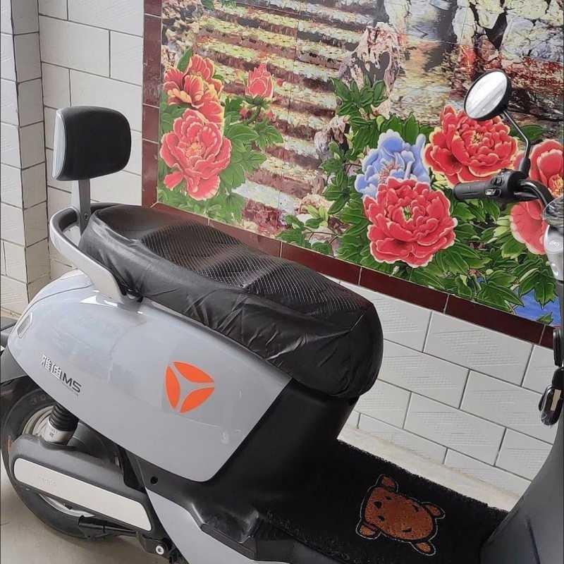 系列四季通用防晒防雨皮革坐套网状透气隔热坐垫套 雅迪博悦二代车型