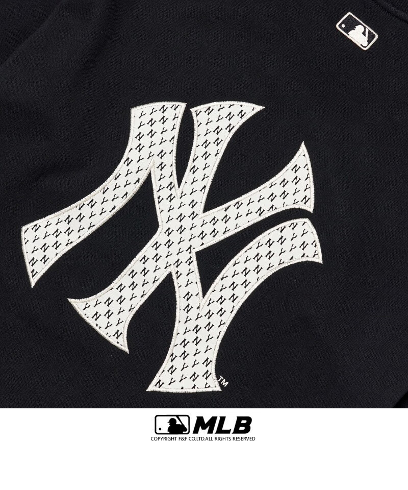 mlb 2022秋冬新款 经典后背老花大logo宽松款卫衣休闲时尚卫衣男女