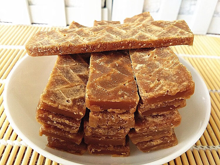 小片糖200g6包端午黄片糖麦芽糖赤砂糖儿时零食传统工艺湖南特产 红色