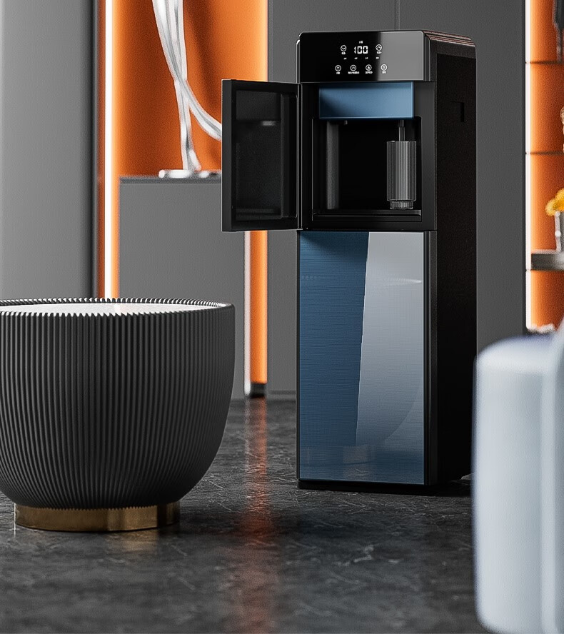 茶吧台荼巴机茶吧机一体柜同款即热式饮水机家用下置水桶速热立汇香天